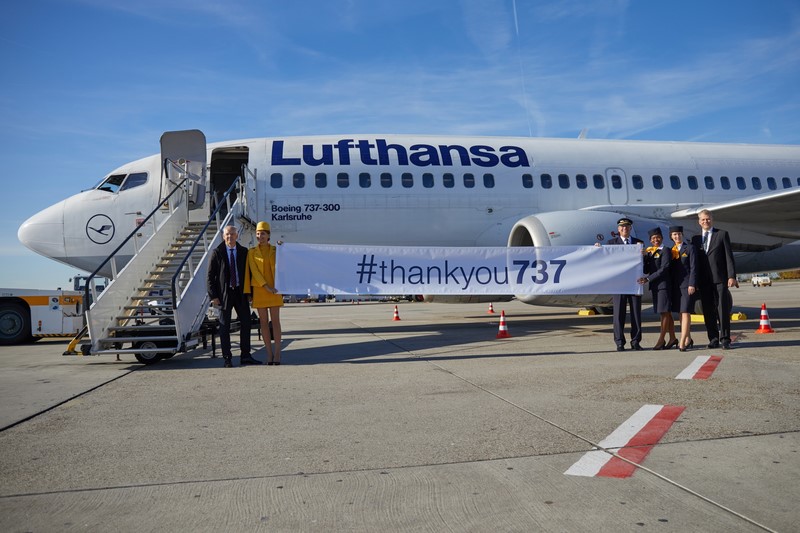 Lufthansa a dit adieu à son Boeing 737