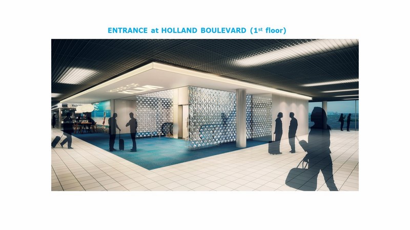 Le KLM Crown Lounge de Schiphol va rester ouvert pendant son lifting
