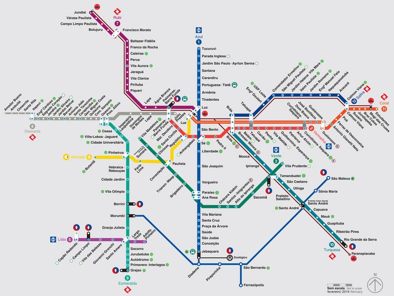 São Paulo : le wifi dans 40 stations du métro