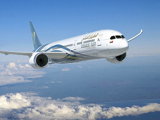 Le vol en business class entre Oman et Paris