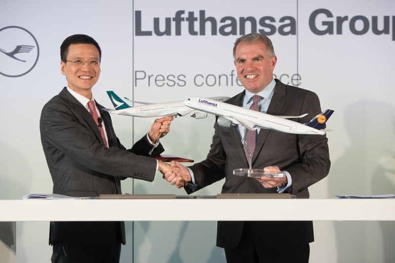 Cathay Pacific et le Groupe Lufthansa nouent un codeshare