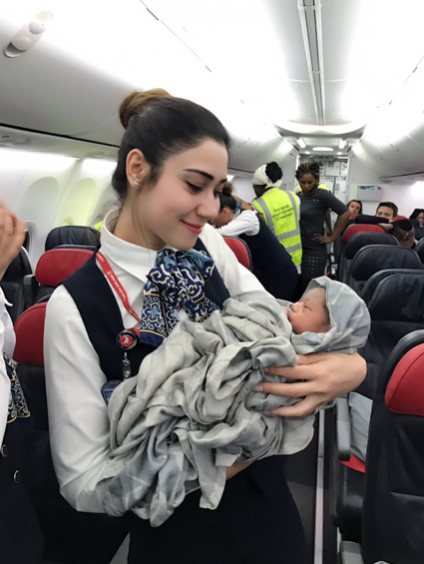 Une passagère surprise pour Turkish Airlines