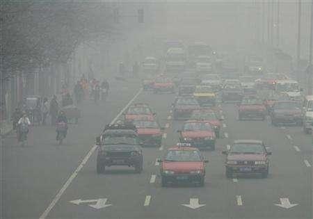 A Pékin, le sable après la pollution