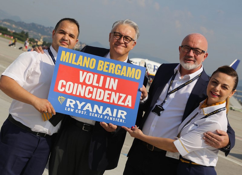 Ryanair étend son service de correspondance à Milan Bergame