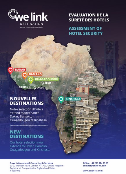 We Link Destination : la sécurité des hôtels de 4 villes africaines passée au crible