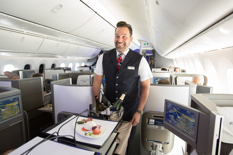 British Airways : en Business, un service comme au restaurant 