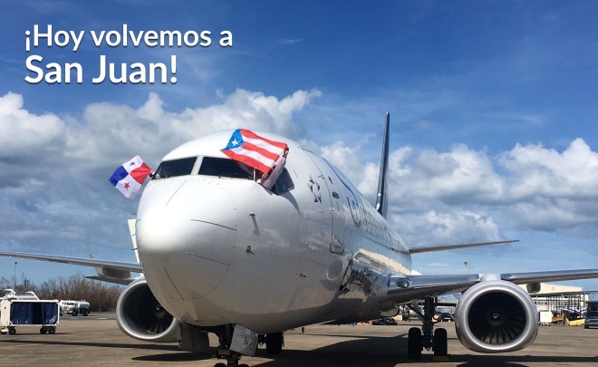 Copa Airlines a repris son vol quotidien vers San Juan
