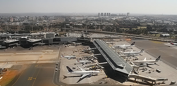 Une purge sur l’aéroport international de Johannesburg