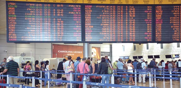 L'aéroport de Tel-Aviv en grève samedi