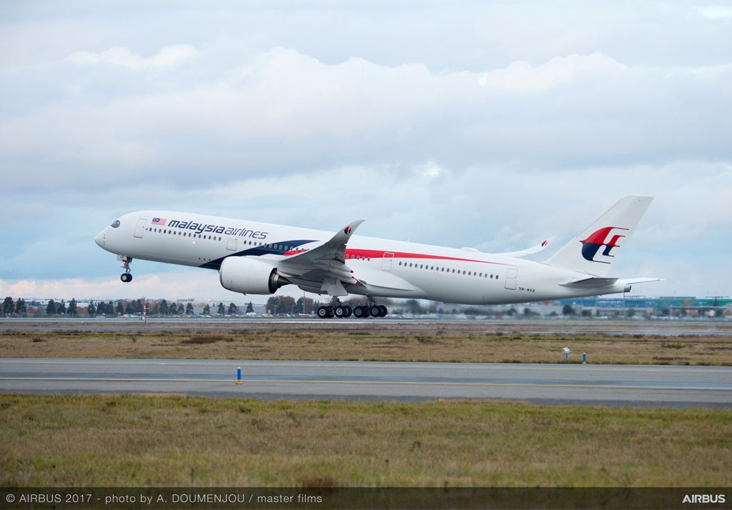 Malaysia Airlines a reçu son 1er A350-900