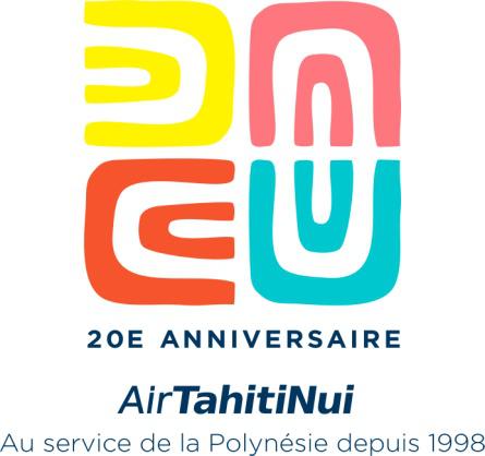 Air Tahiti Nui fête ses 20 ans avec un nouveau logo