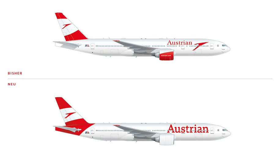 Austrian Airlines change légèrement de look