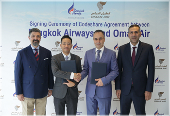 Oman Air et Bangkok Airways en codesahre