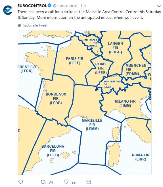 Nouvelle Greve Le Week End Prochain Sur Le Controle Aerien De La Zone De Marseille