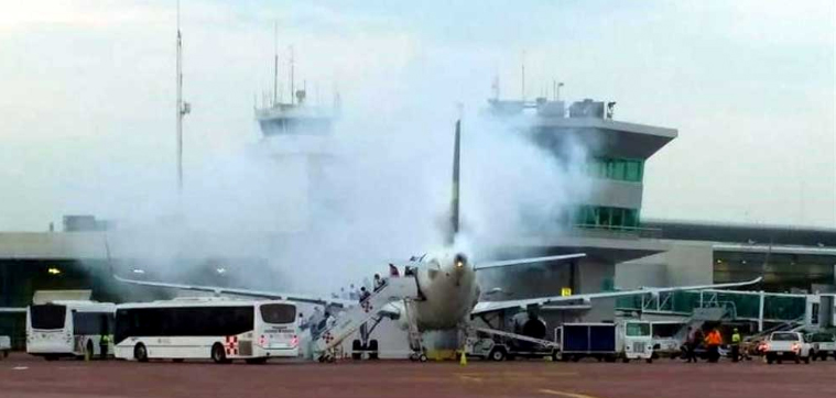 Un A320 en feu évacué à Guadalajara