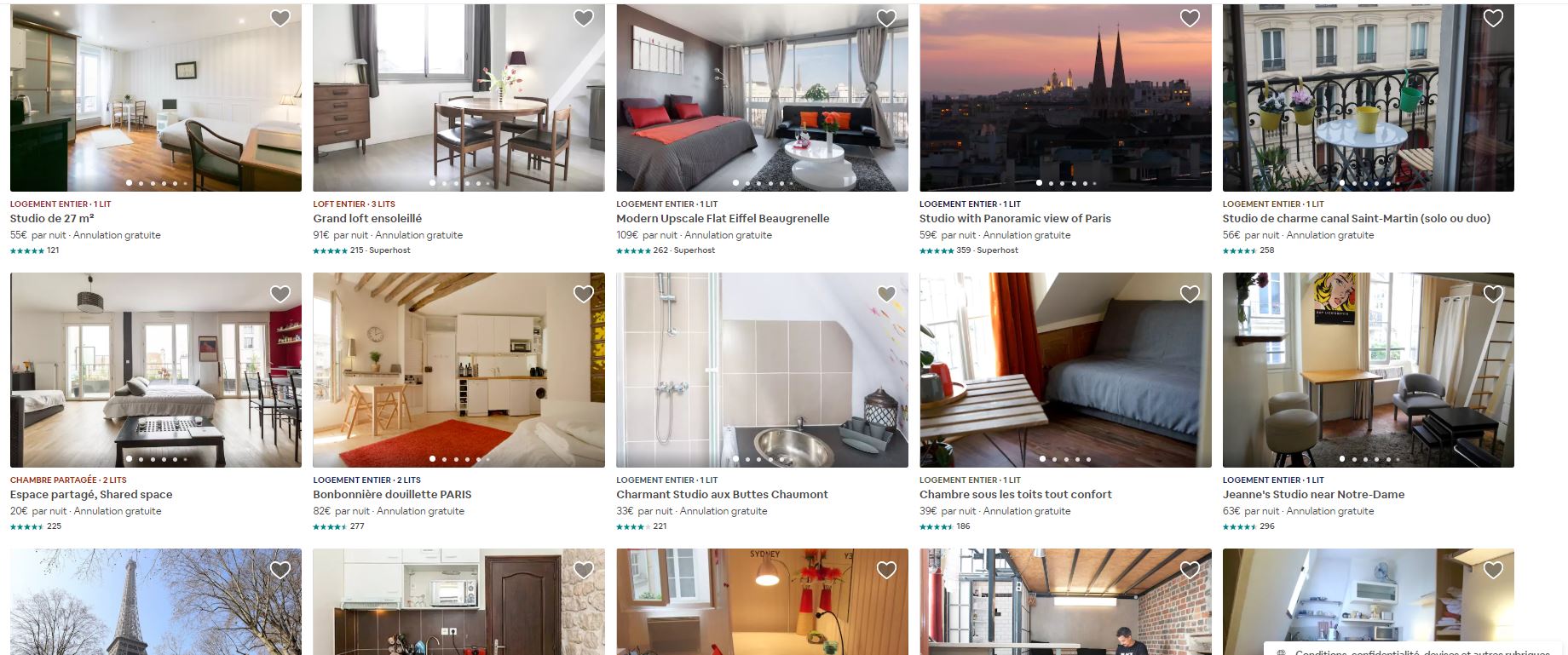 Airbnb en forte progression à Paris