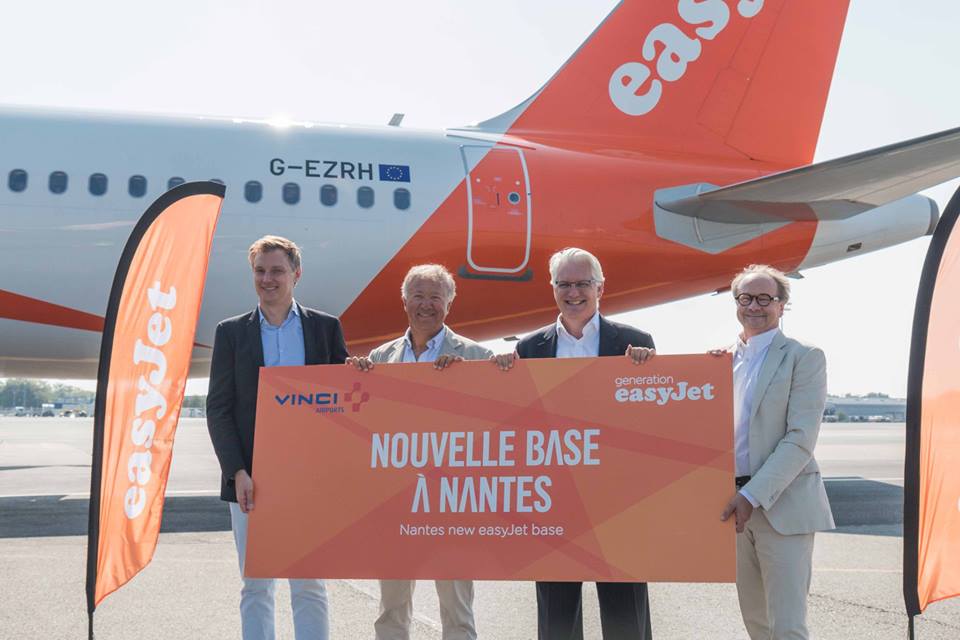 EasyJet va ouvrir une base à Nantes au printemps 2019