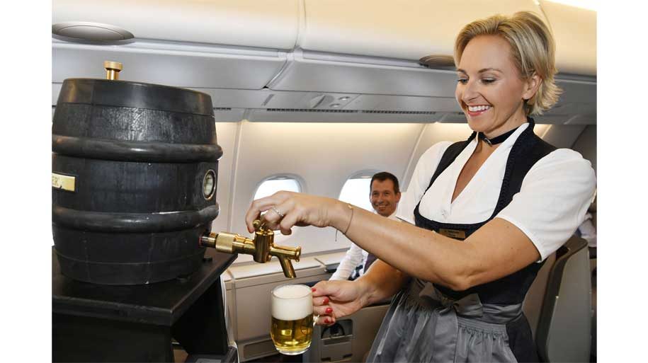 Oktoberfest: de la bière à la pression dans les avions Lufthansa