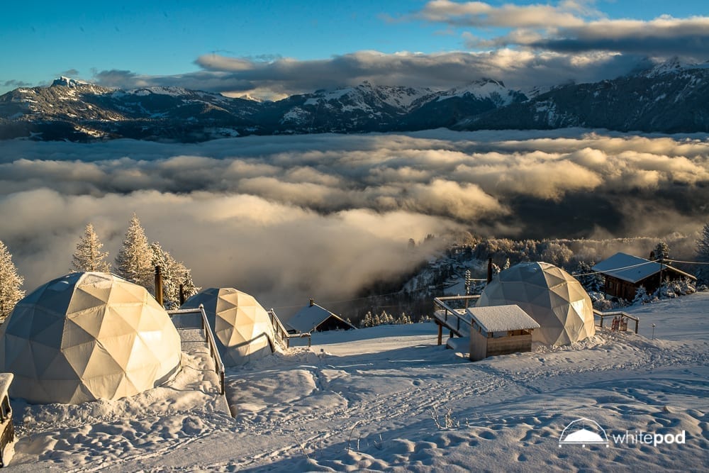 Un campement d'altitude en Suisse pour donner de la hauteur à ses événements