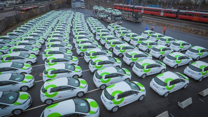 Des voitures électriques en autopartage à Oslo 
