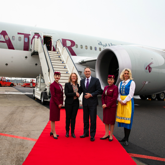 Qatar Airways a mis le cap sur Göteborg