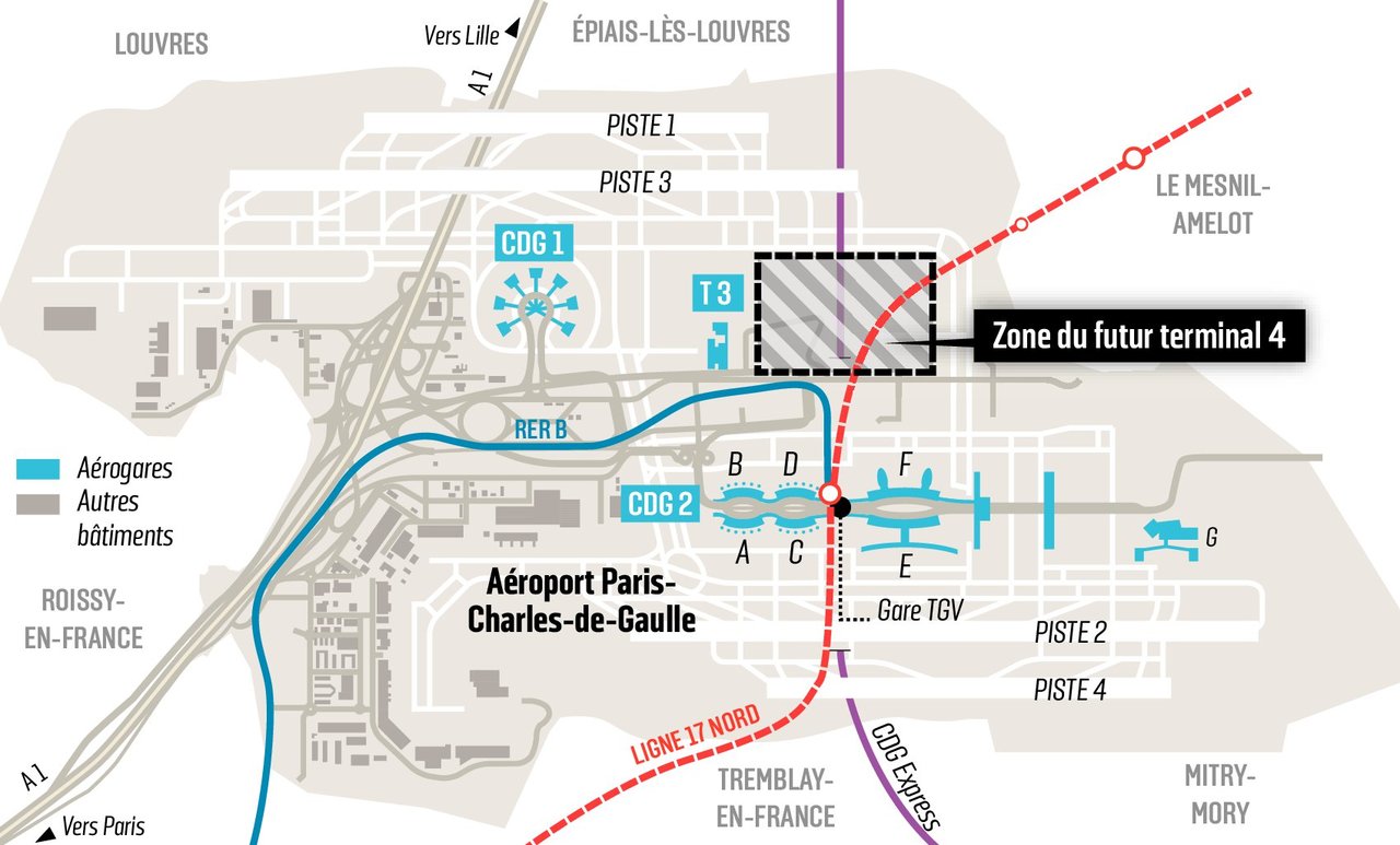 Air France repousse à 2028 l'ouverture du T4 à Roissy