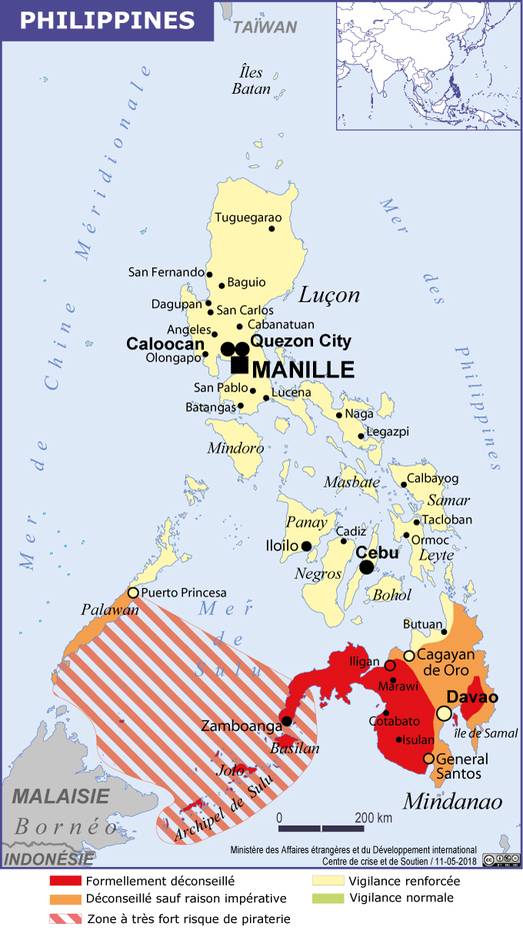 Philippines : après l'attentat sur l’île de Jolo, le quai d'Orsay rappelle les consignes de sécurité 