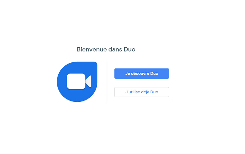 Google Duo disponible sur le web