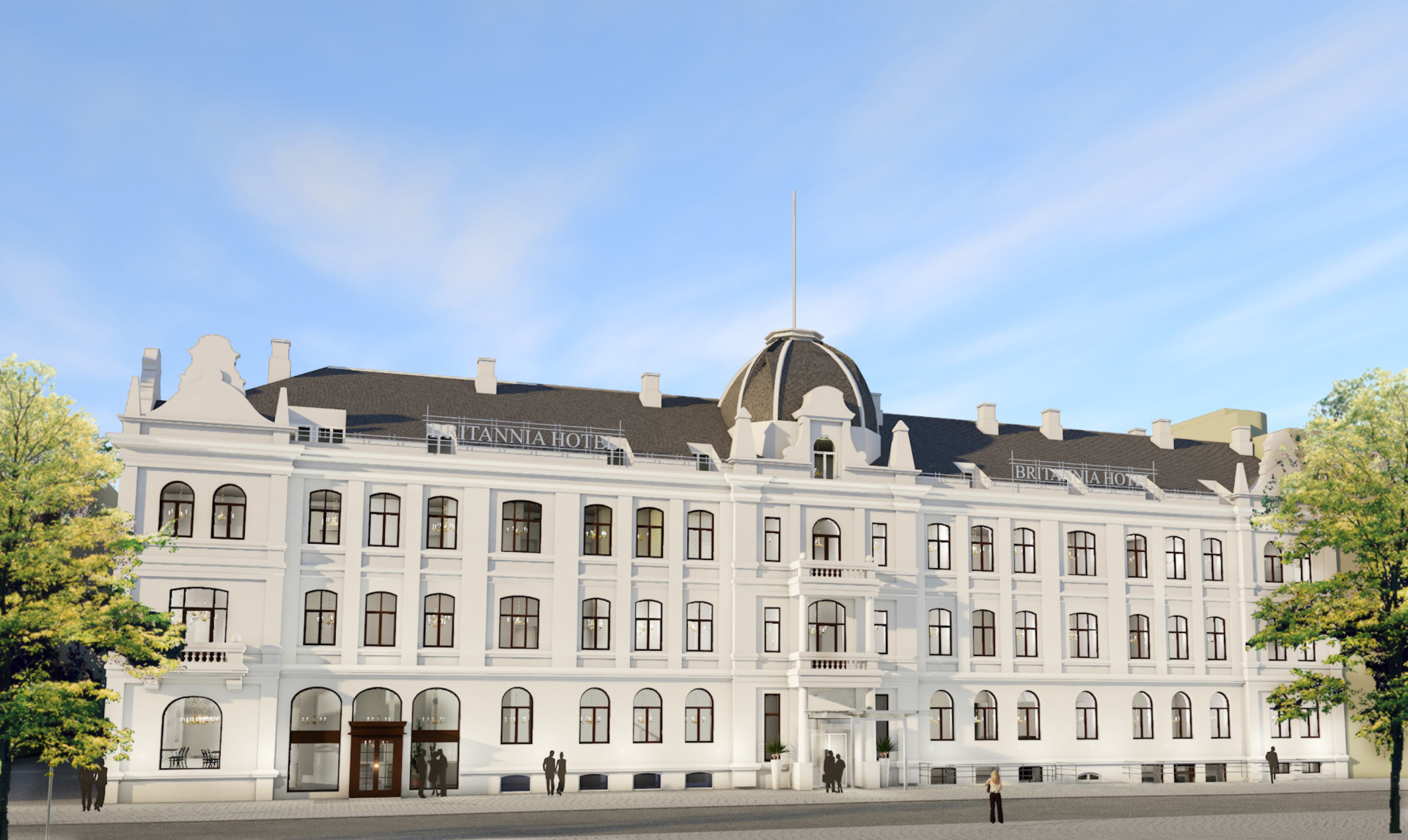 Le Britannia hotel de Trondheim a rouvert ses portes