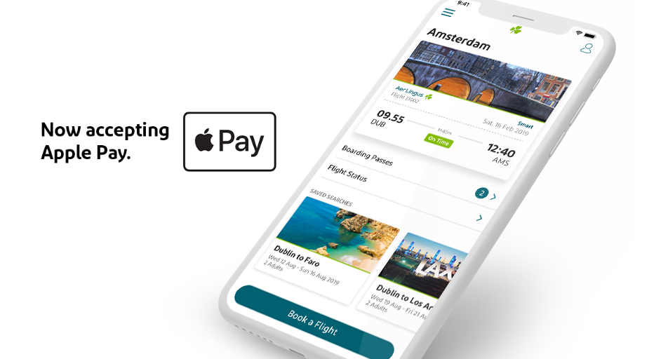 Les clients d'Aer Lingus peuvent régler leur billet via Apple Pay