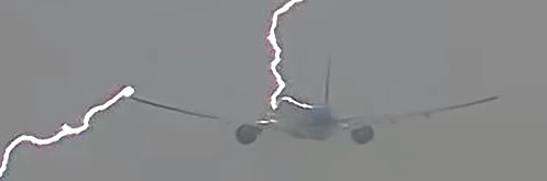 La foudre serait-elle dangereuse pour les avions ?