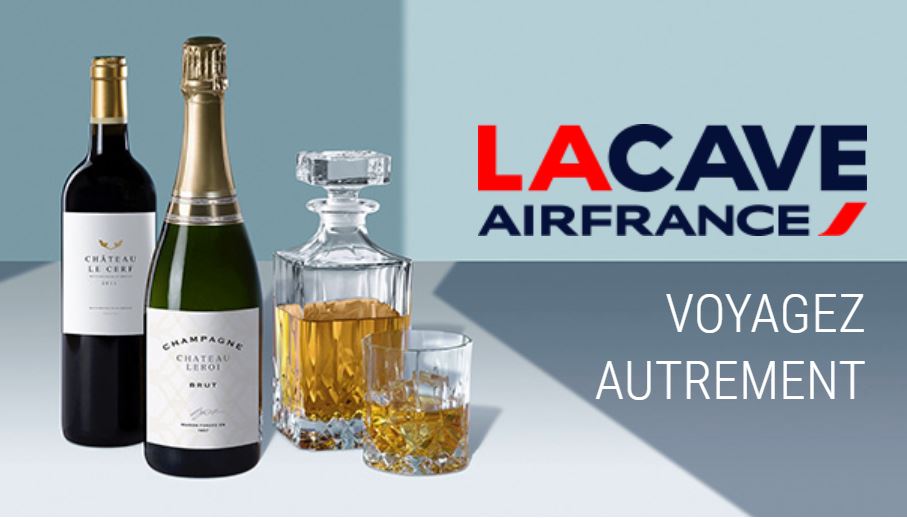 Air France vend en ligne les vins et alcools servis à bord