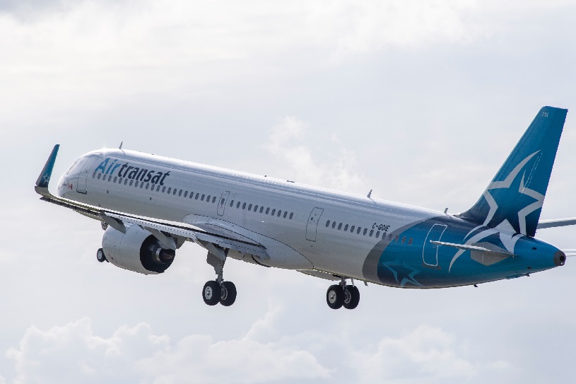 L’aéroport de Bordeaux accueille le nouvel A321neo d’Air Transat