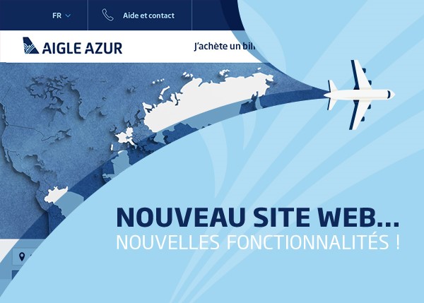 Aigle Azur modernise son site internet