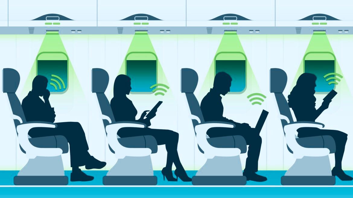 Internet haut-débit: du LiFi dans les avions 