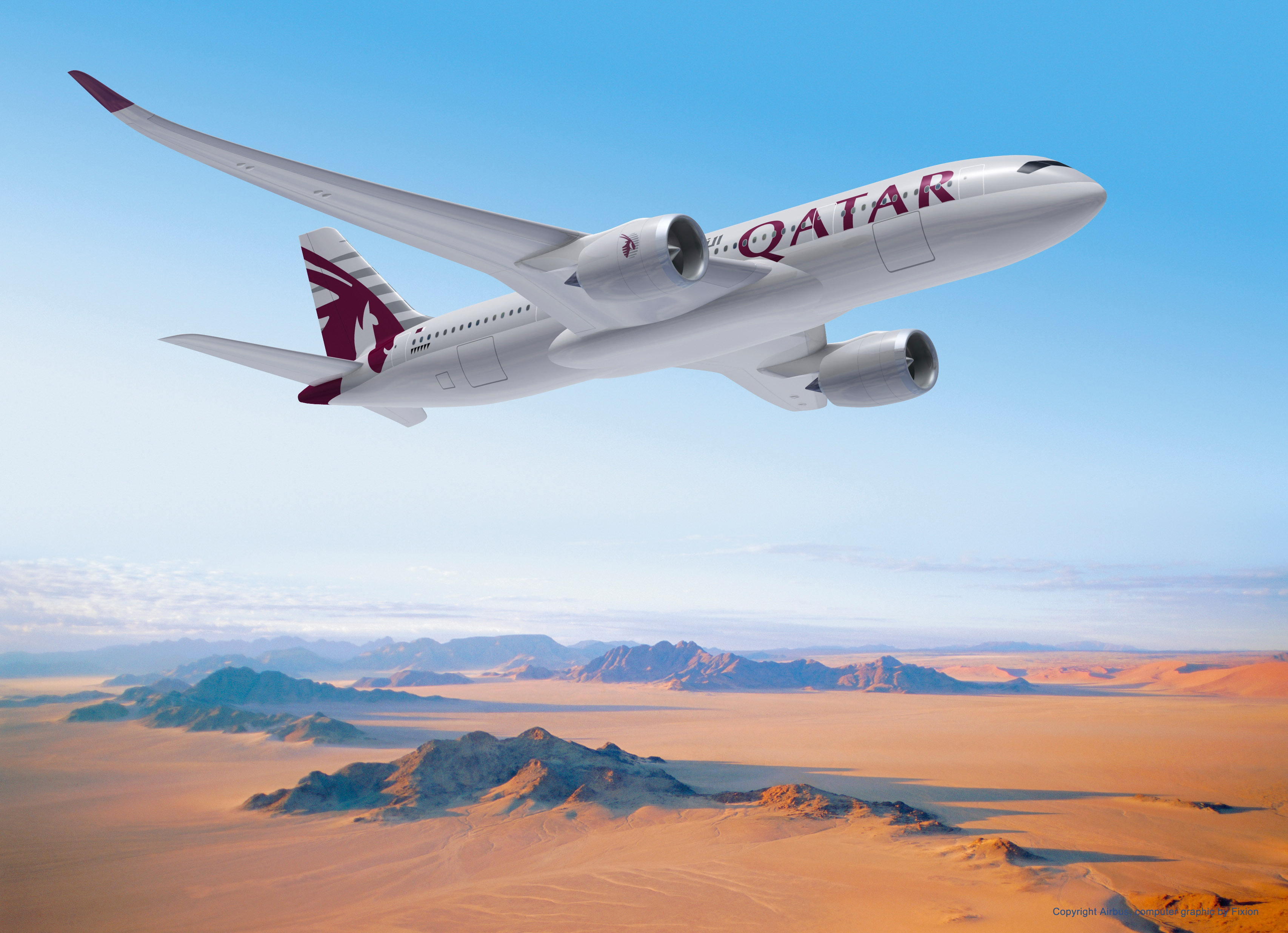 Qatar Airways attend l'A350 pour le 2nd semestre 2014
