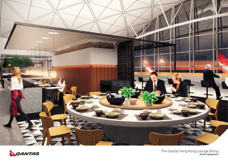 Qantas ouvrira deux lounges à Hong Kong et Los Angeles en 2014