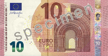 Le nouveau billet de 10 € présenté aux européens