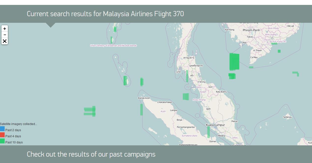 Plus d’un million d’internautes à la recherche de l’avion de la Malaysia