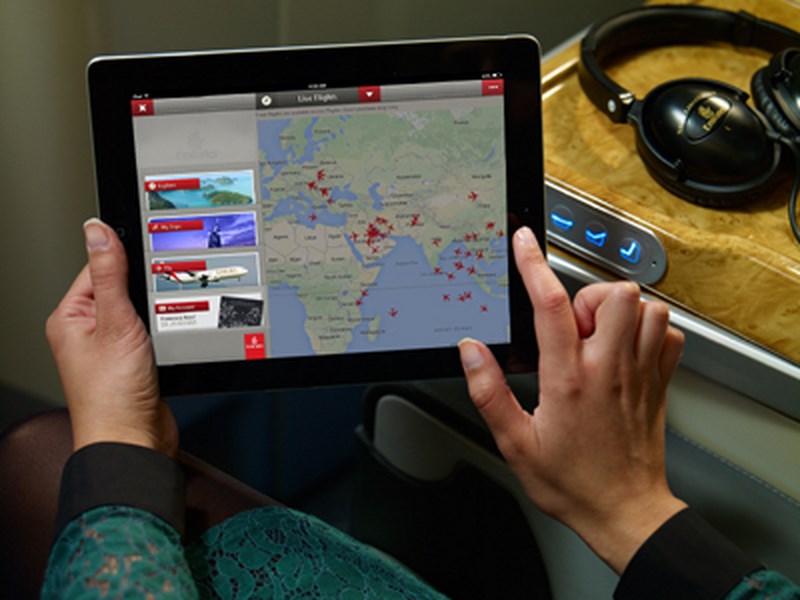 Emirates atterrit sur iPad