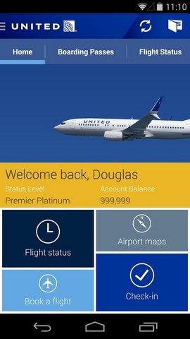 United Airlines lance une nouvelle appli pour Android