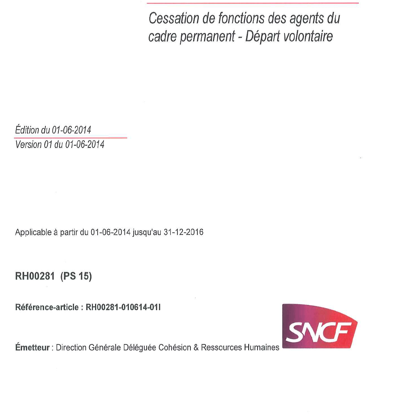 SNCF : un plan de départs volontaires annoncé ce jour ?