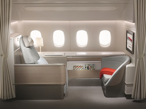Air France a inauguré le premier B777 équipé de ses nouvelles cabines: les images des sièges