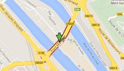 Rouen : le Pont Sainte Mathilde libéré le 26 août