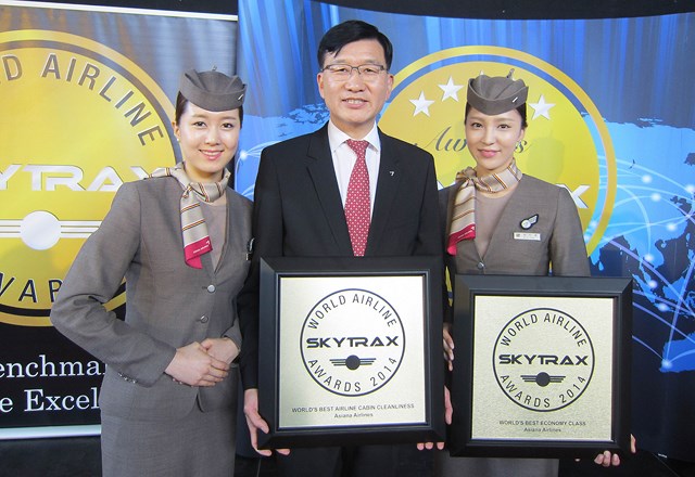 Asiana Airlines : 5 Etoiles Skytrax pour la 8ème année consécutive