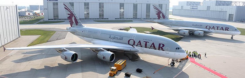 Qatar Airways a reçu son premier A380, Paris en novembre