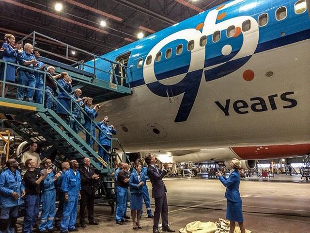KLM fête ses 95 ans avec un logo exceptionnel et un nouveau lounge