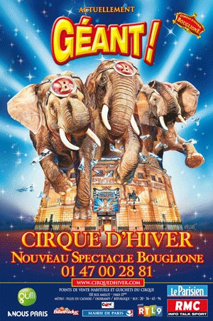 Allez voir Géant au Cirque d'Hiver Bouglione