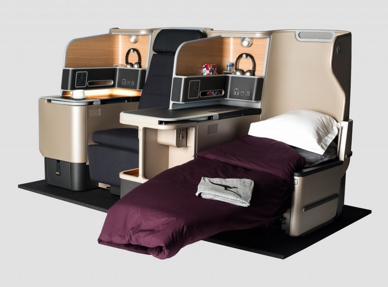 Un siège-lit allongé du décollage à l'atterrissage sur les A330 de Qantas