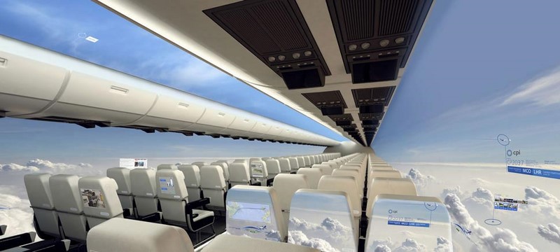 Le futur de l'aérien : des avions sans hublot et des écrans panoramiques (avec vidéo)